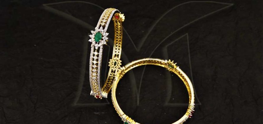 Cornered CZ Bangles