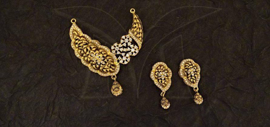 CZ Pendant Set Jewellery