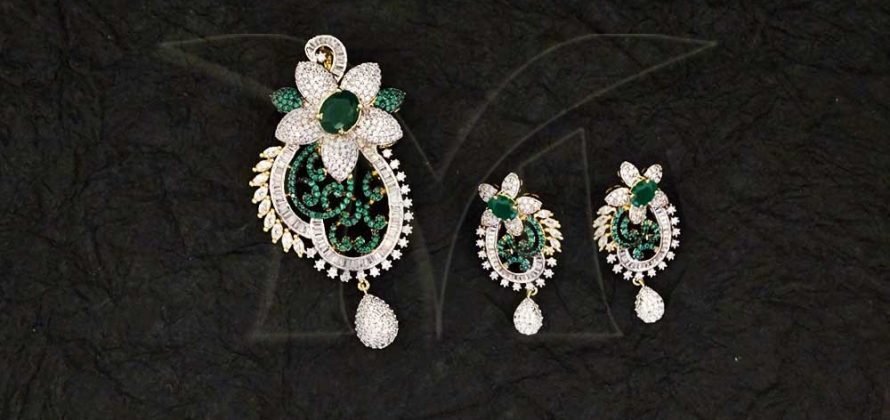 CZ Pendant Set Jewellery