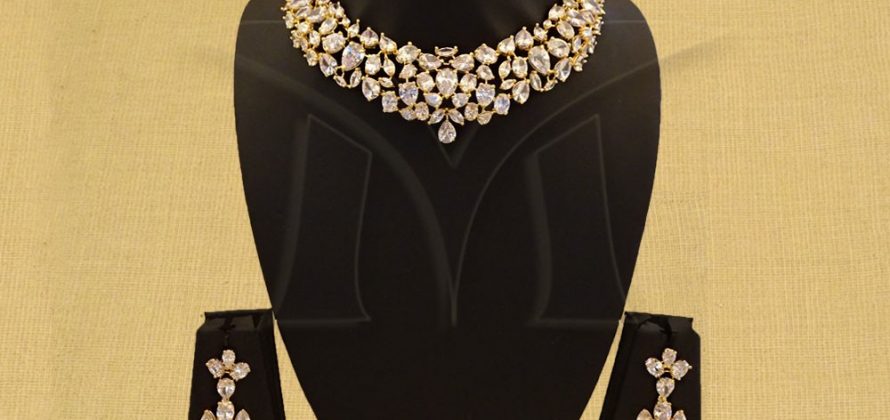 Cubic zirconium oxide Necklace Set