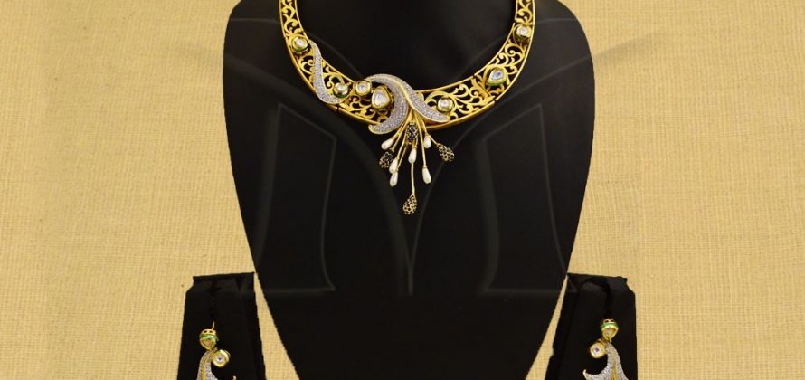Cubic zirconium oxide Necklace Set