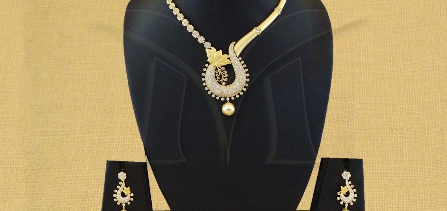 American Diamond Necklace Set