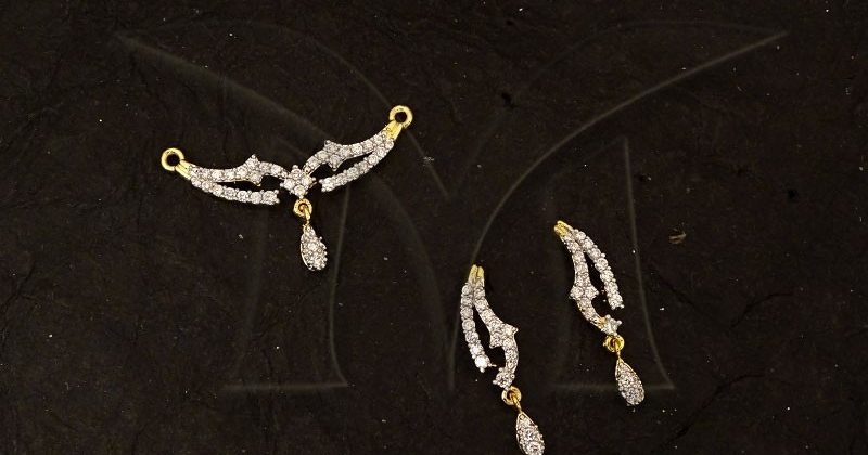 American Diamond Mangalsutra Pendant